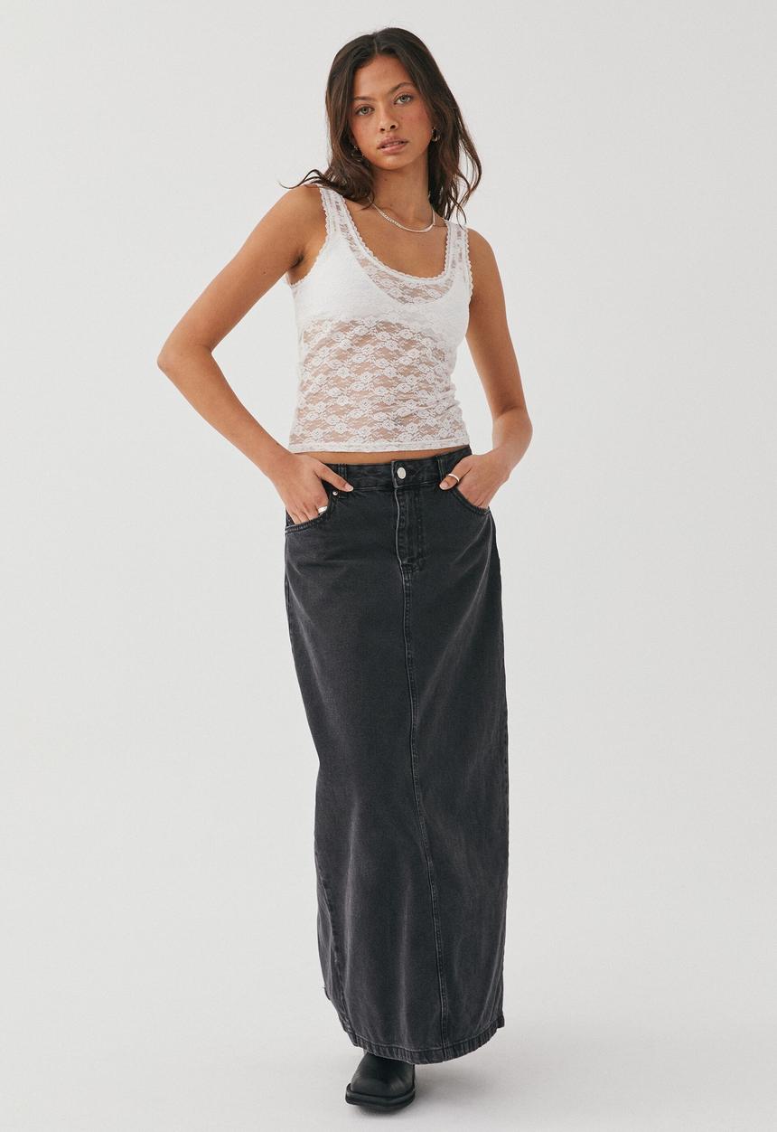 Supré  - Carla lace tank - white