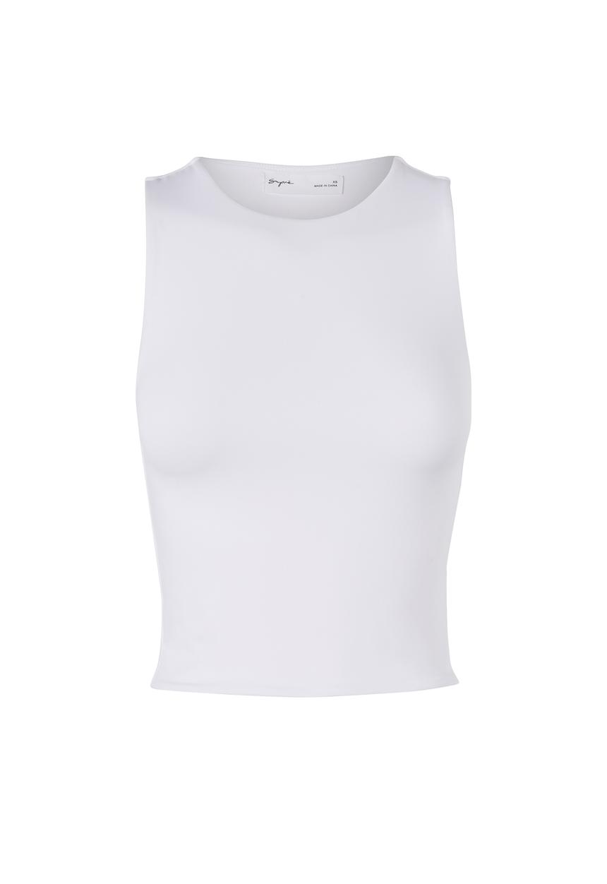 Supré  - Luxe cropped tank - white