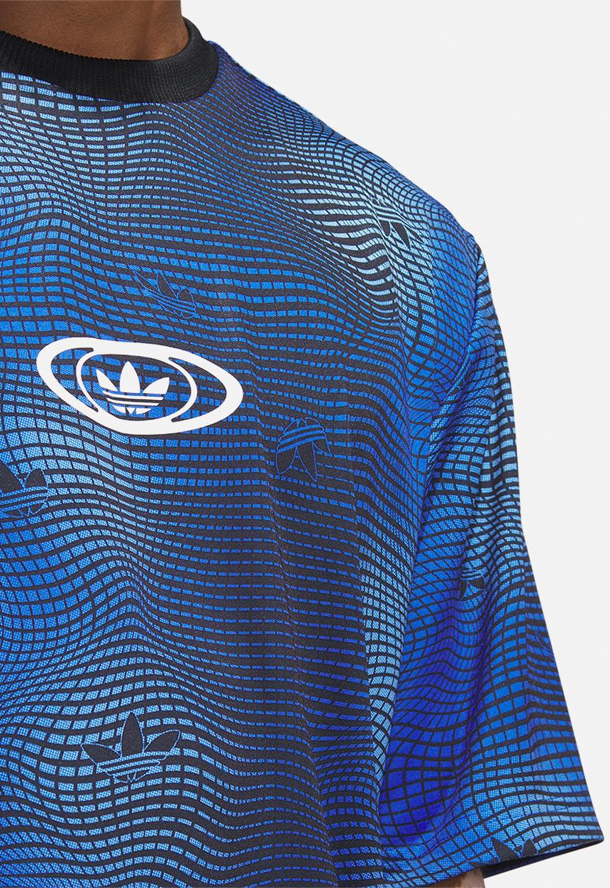 adidas Originals - MV Allover print jersey  - blue/blk