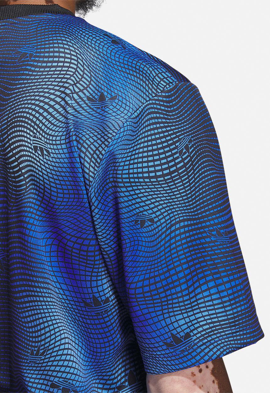 adidas Originals - MV Allover print jersey  - blue/blk