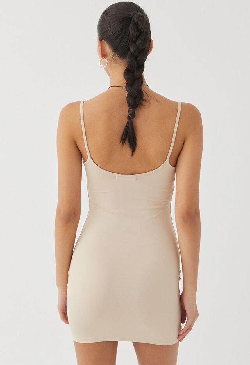 Supré  - Penny mini slip dress - london beige