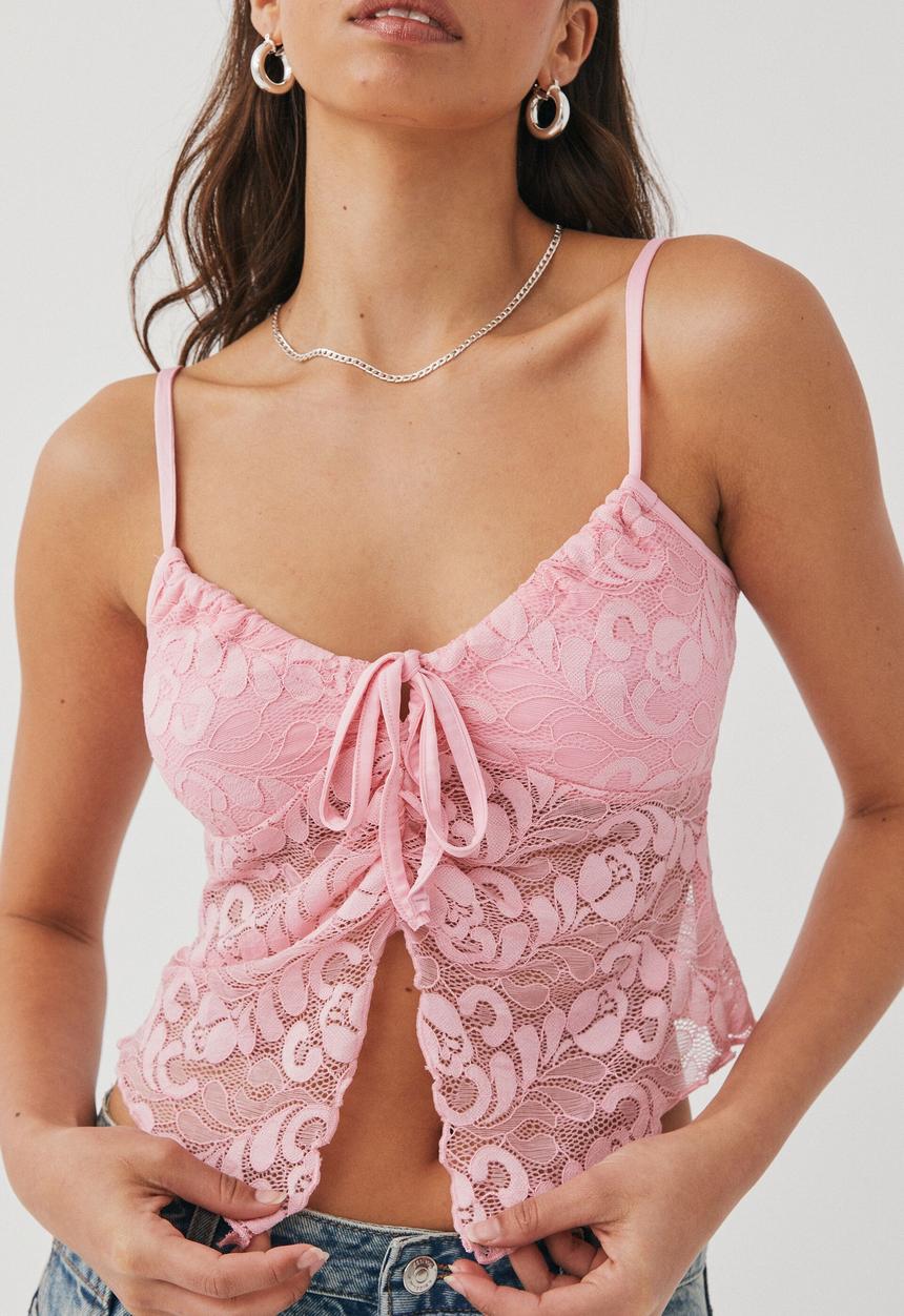 Supré  - Ellery butterfly camisole - pink lemonade
