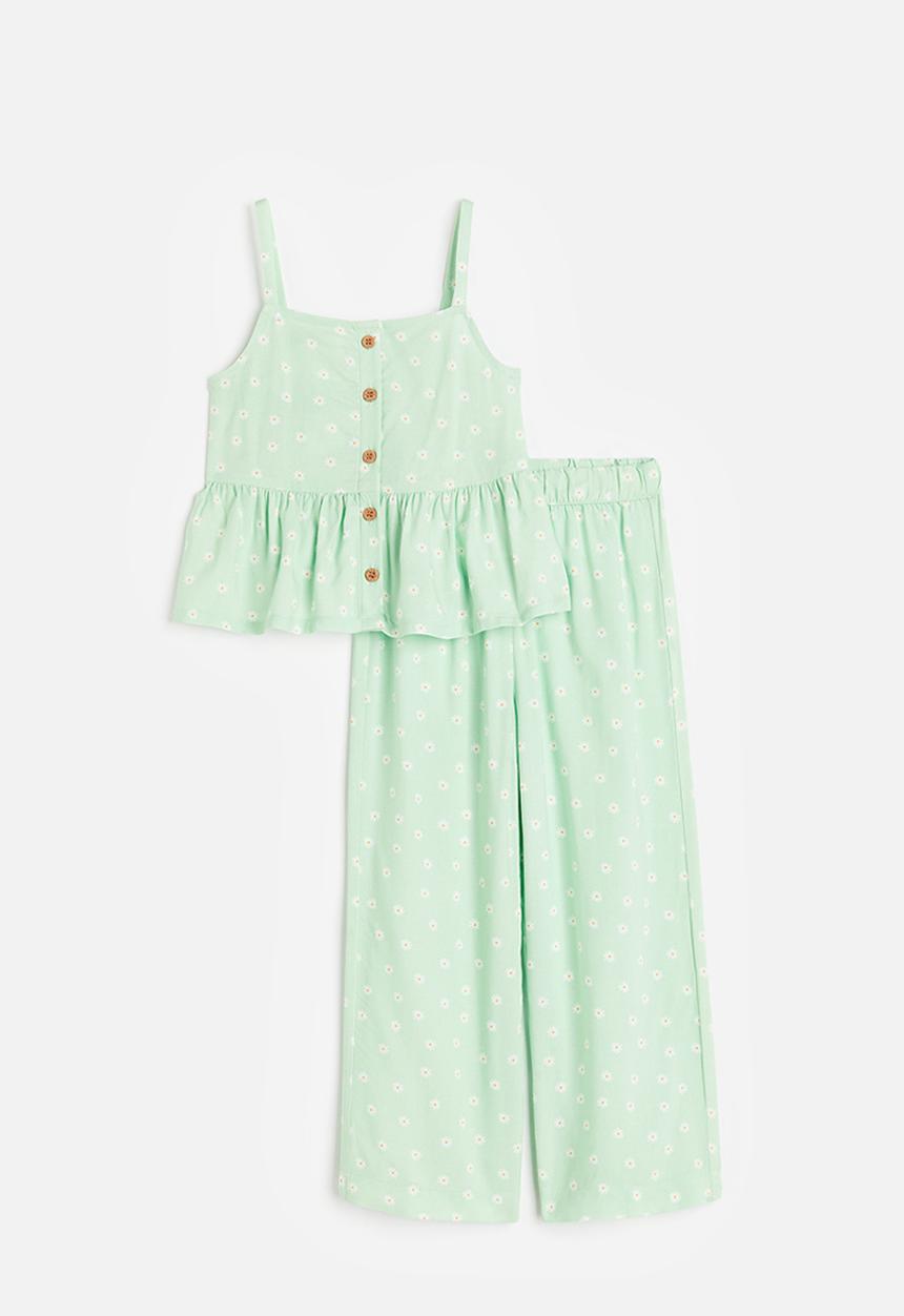H&M - 2-Piece set - light green floral