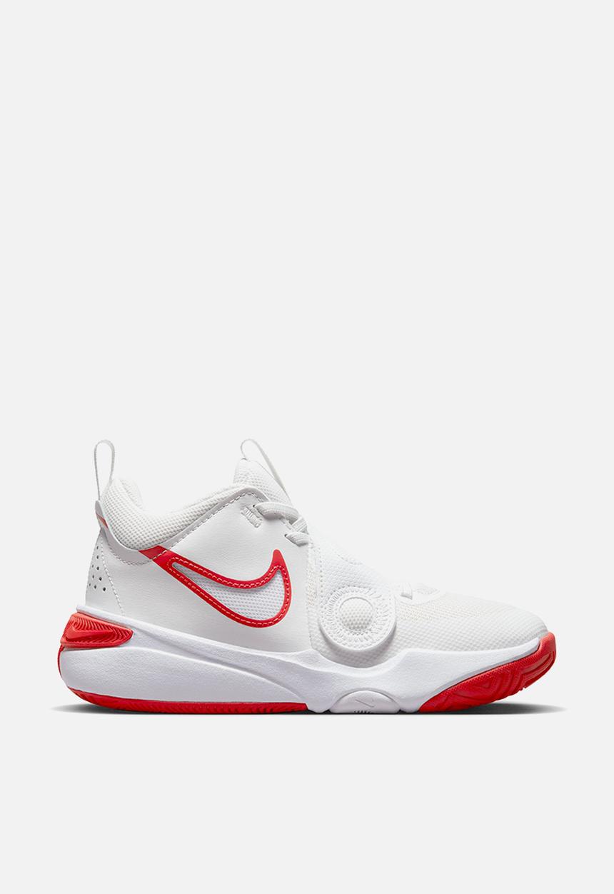 Nike - Team hustle d 11 (gs) - summit white/track red