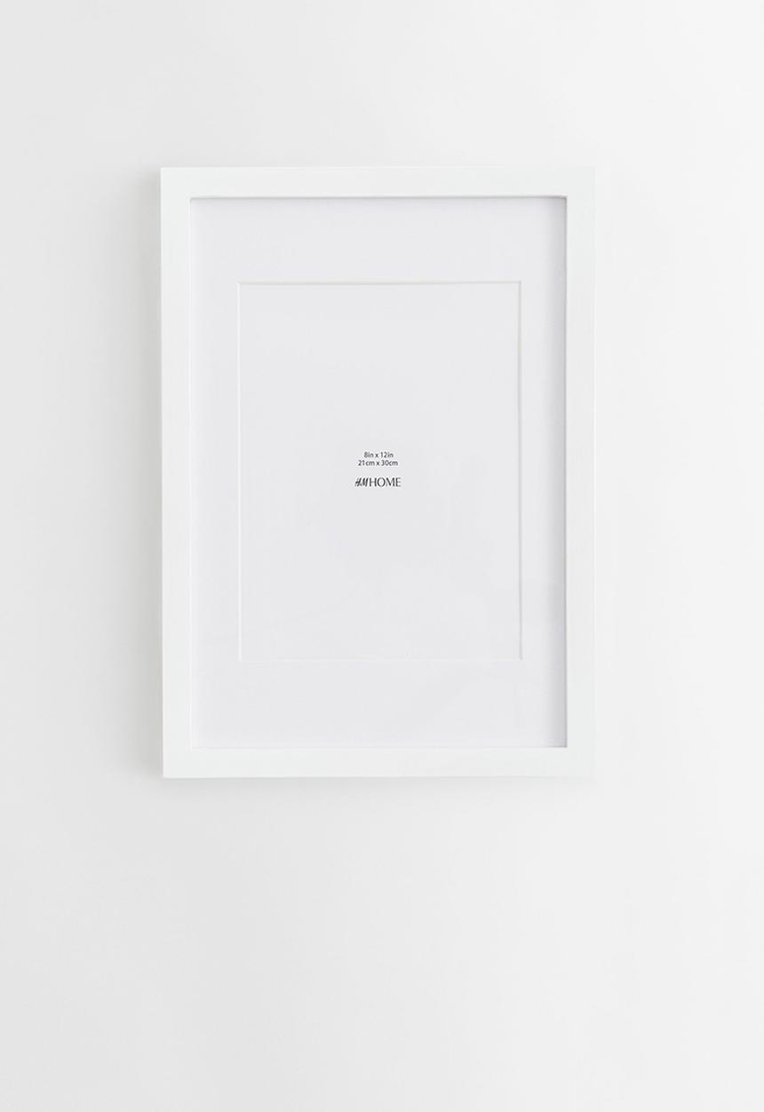 H&M - Wooden frame - white