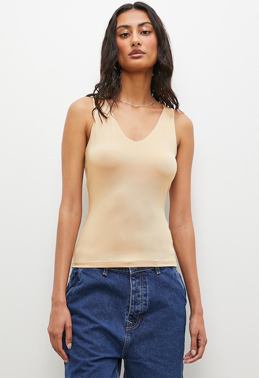 Superbalist - V neck vest - beige