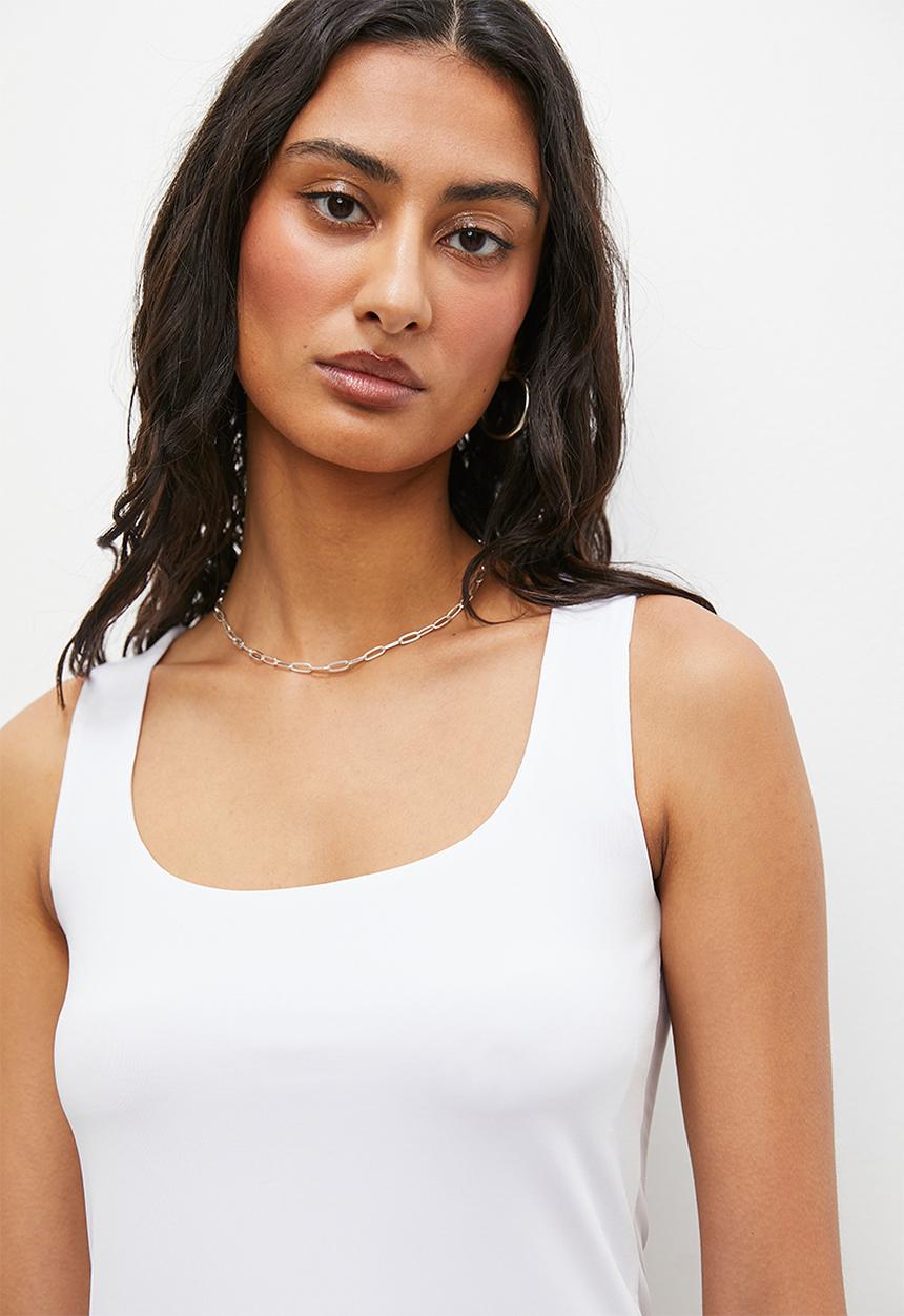 Superbalist - Square neck vest - optical white