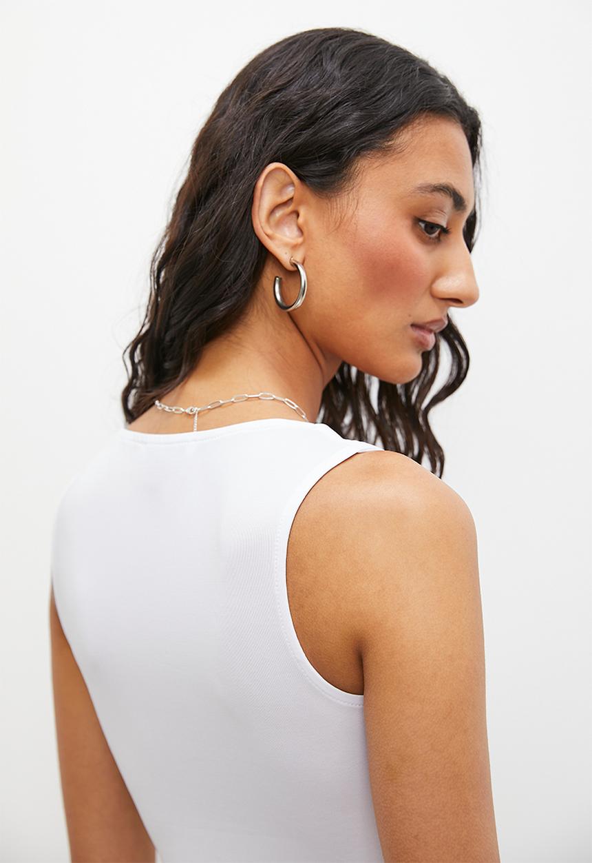 Superbalist - Square neck vest - optical white