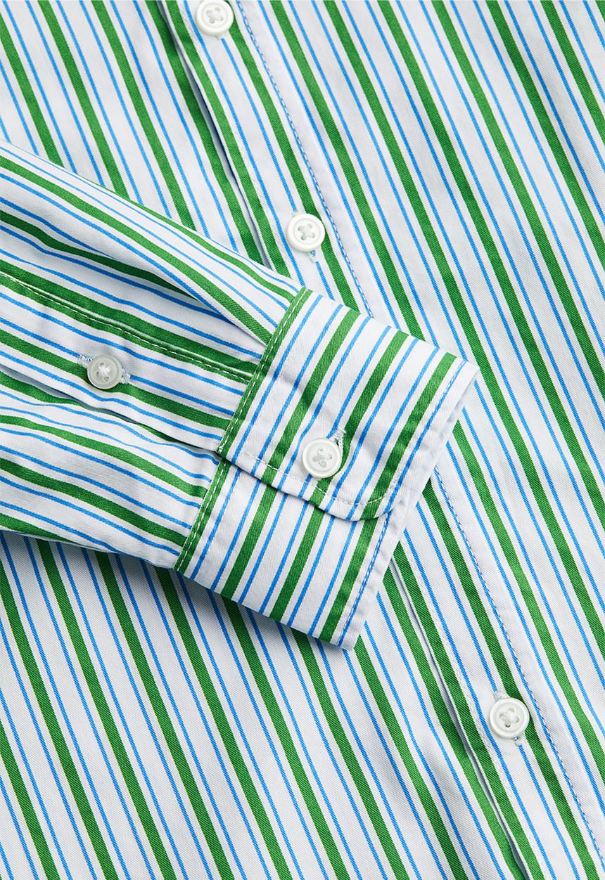 H&M - Cotton shirt - light blue striped