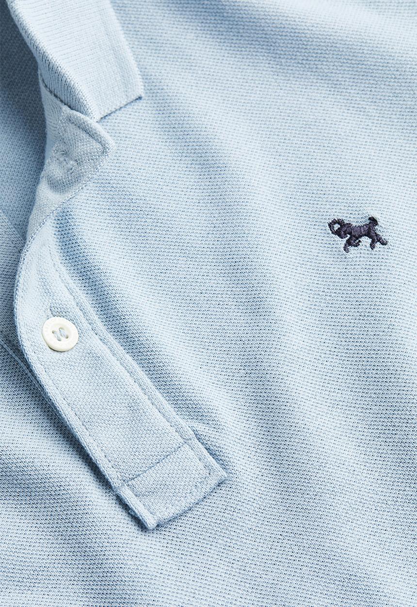 H&M - Cotton piqué polo shirt - blue
