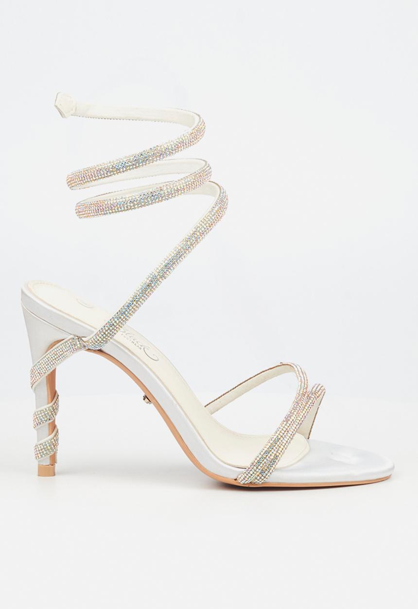Miss Black - Jazz 13 stiletto heel - white