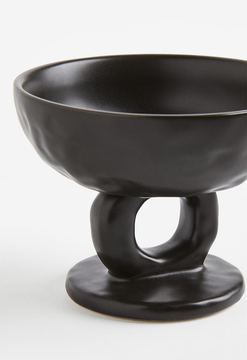 H&M - Small stoneware bowl - black