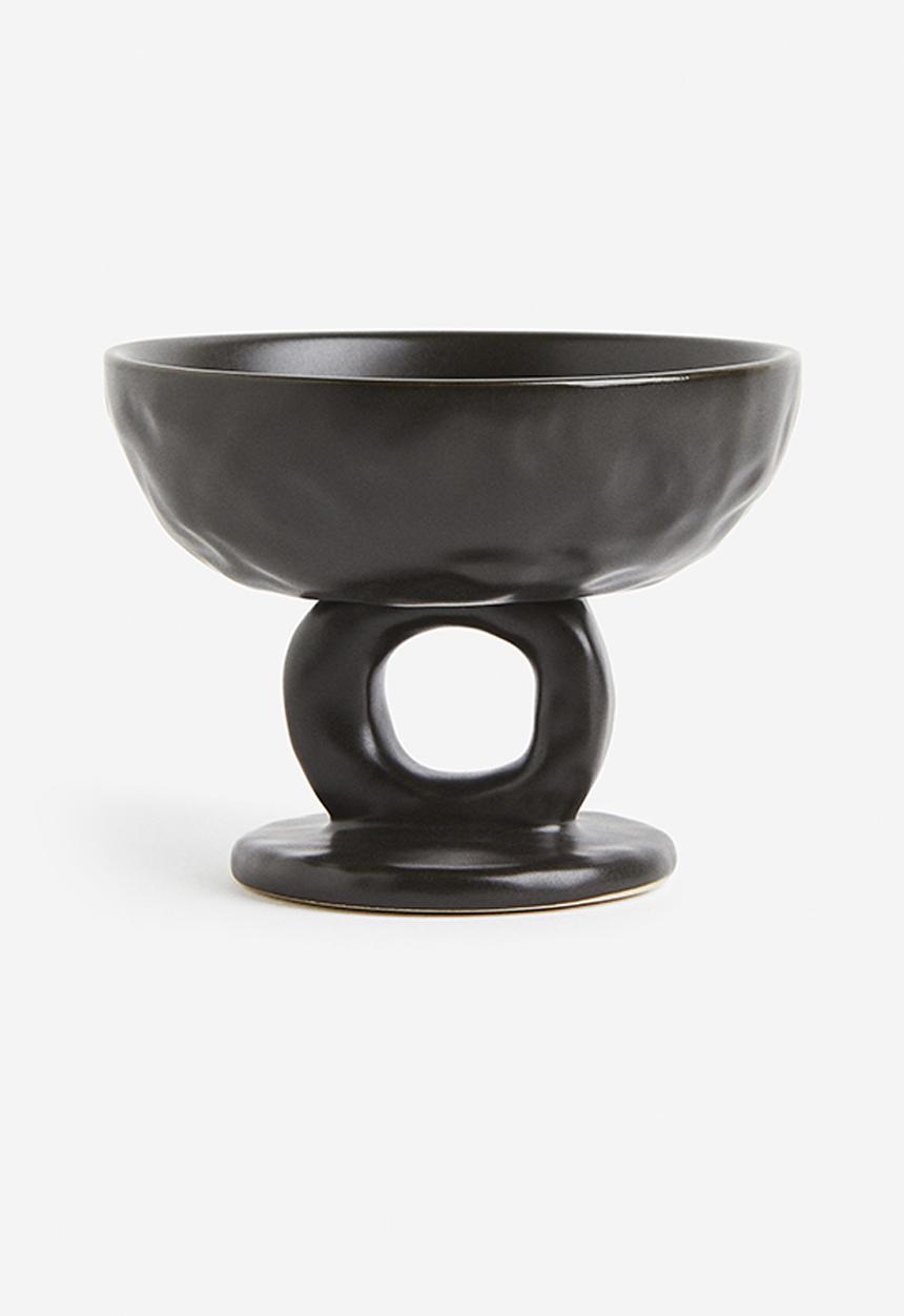 H&M - Small stoneware bowl - black