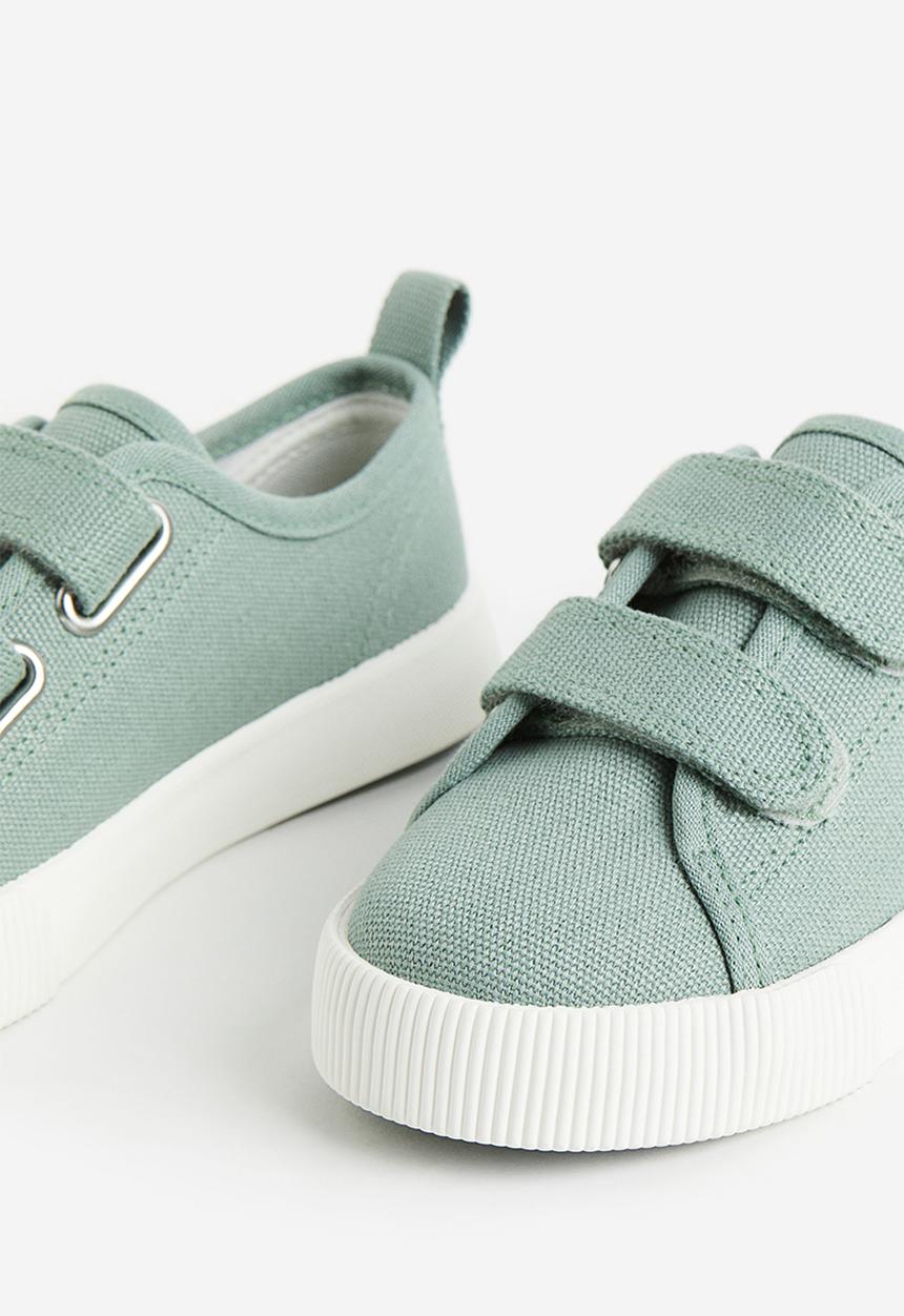 H&M - Canvas trainers - sage green