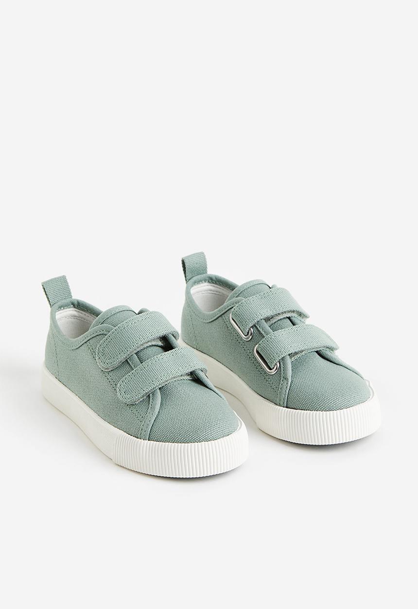 H&M - Canvas trainers - sage green