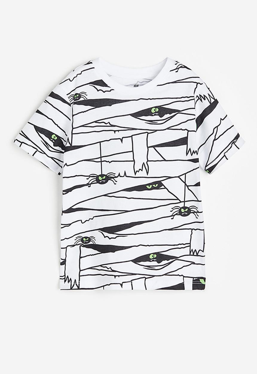 H&M - Printed ~T-shirt - white