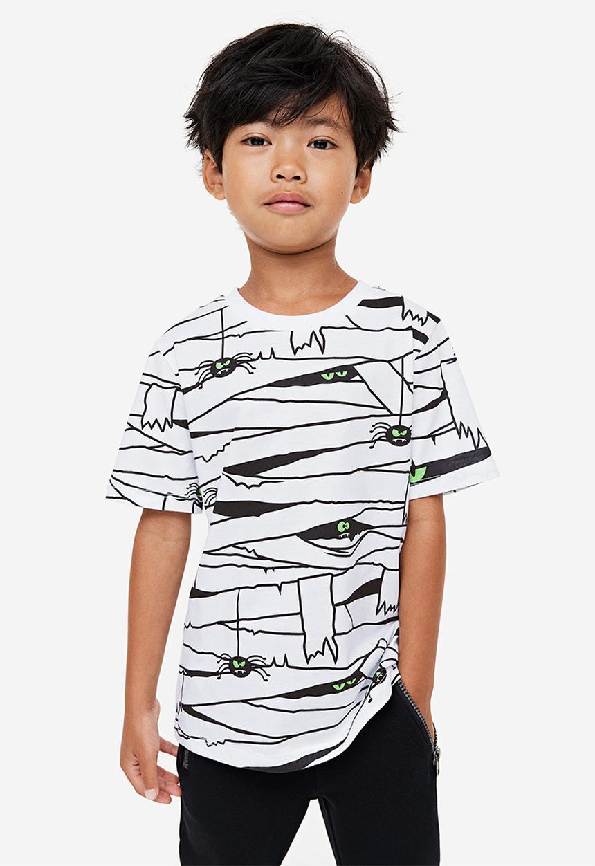 H&M - Printed ~T-shirt - white