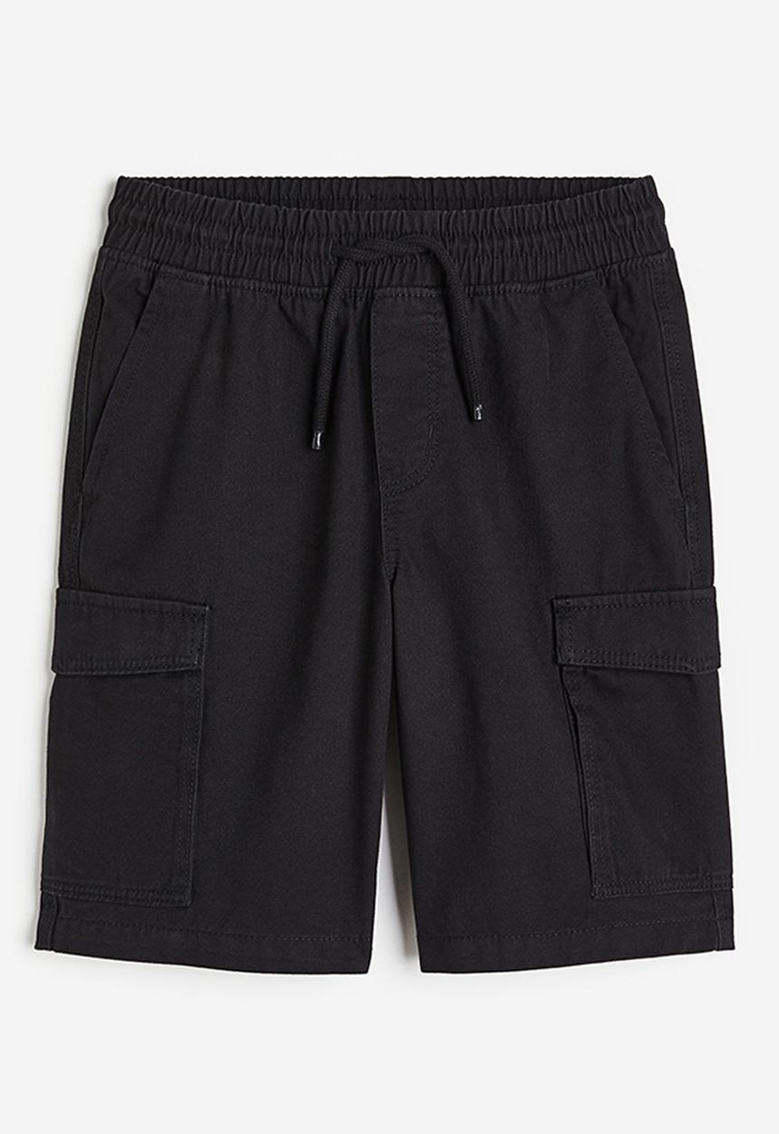 H&M - Twill cargo shorts - black