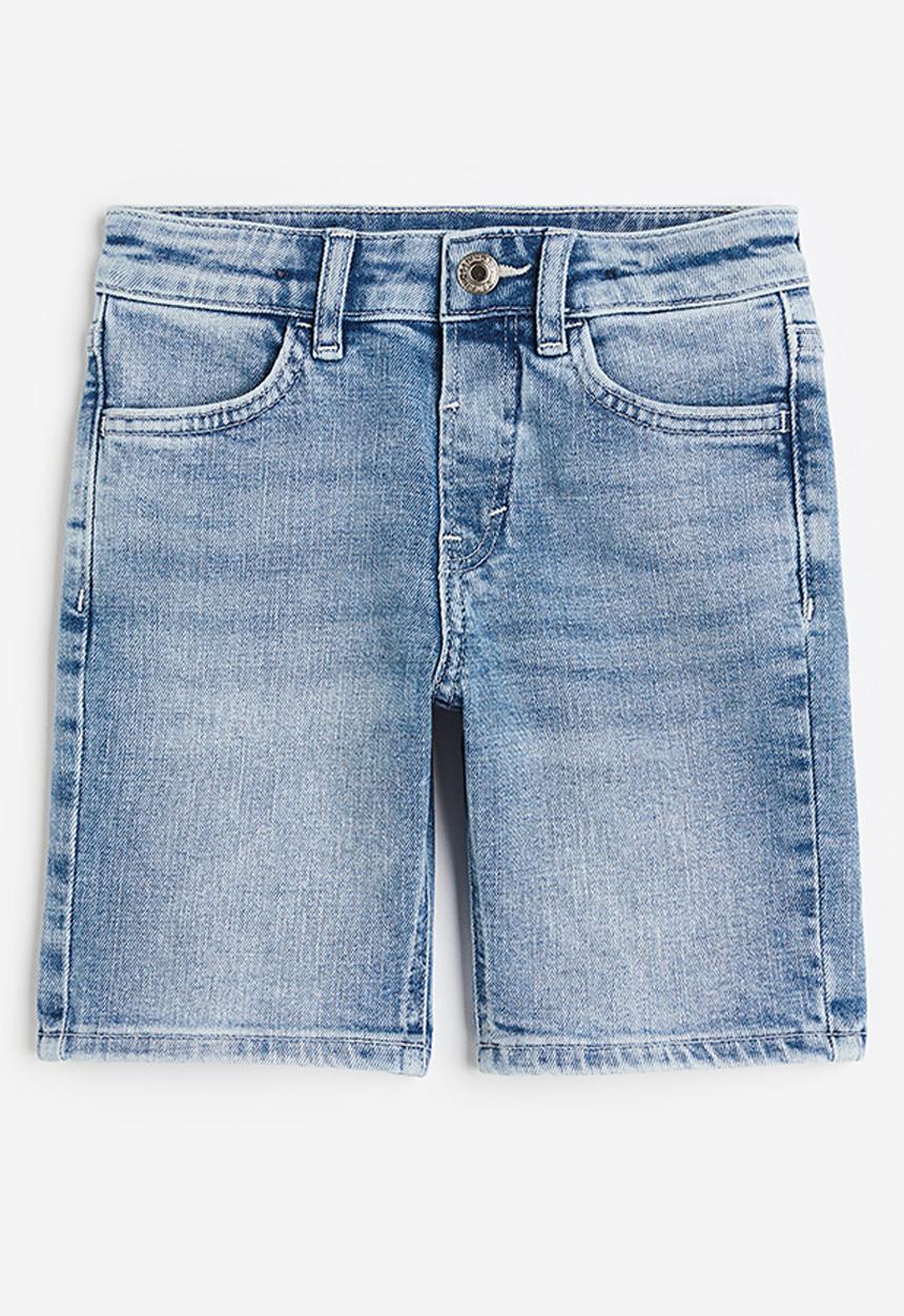 H&M - Relaxed fit denim shorts - light denim blue