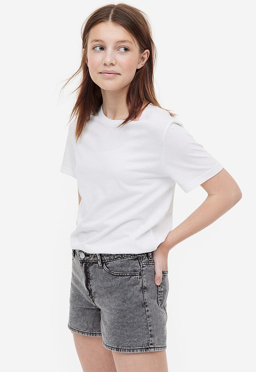H&M - Relaxed fit high shorts - black