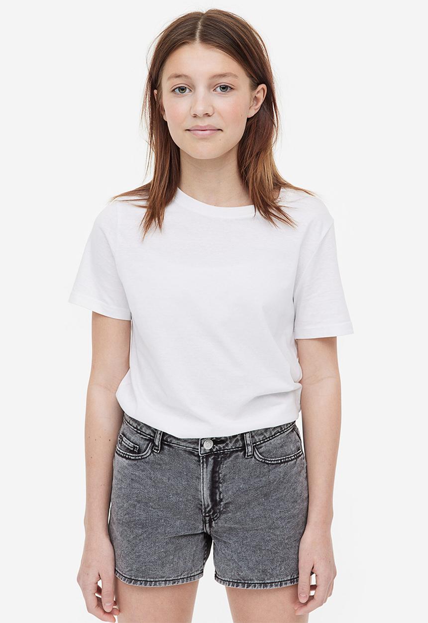 H&M - Relaxed fit high shorts - black