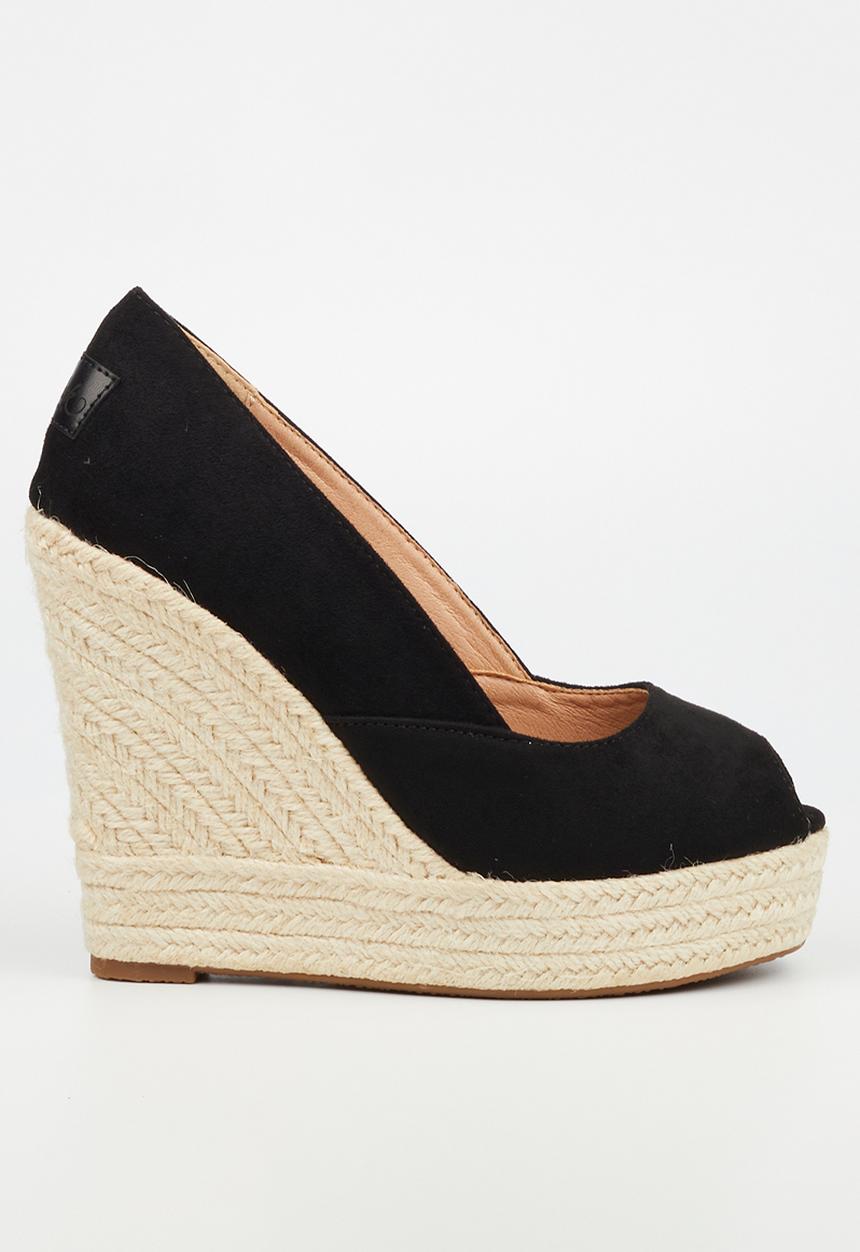 Miss Black - Moniker 5 wedge heel - black