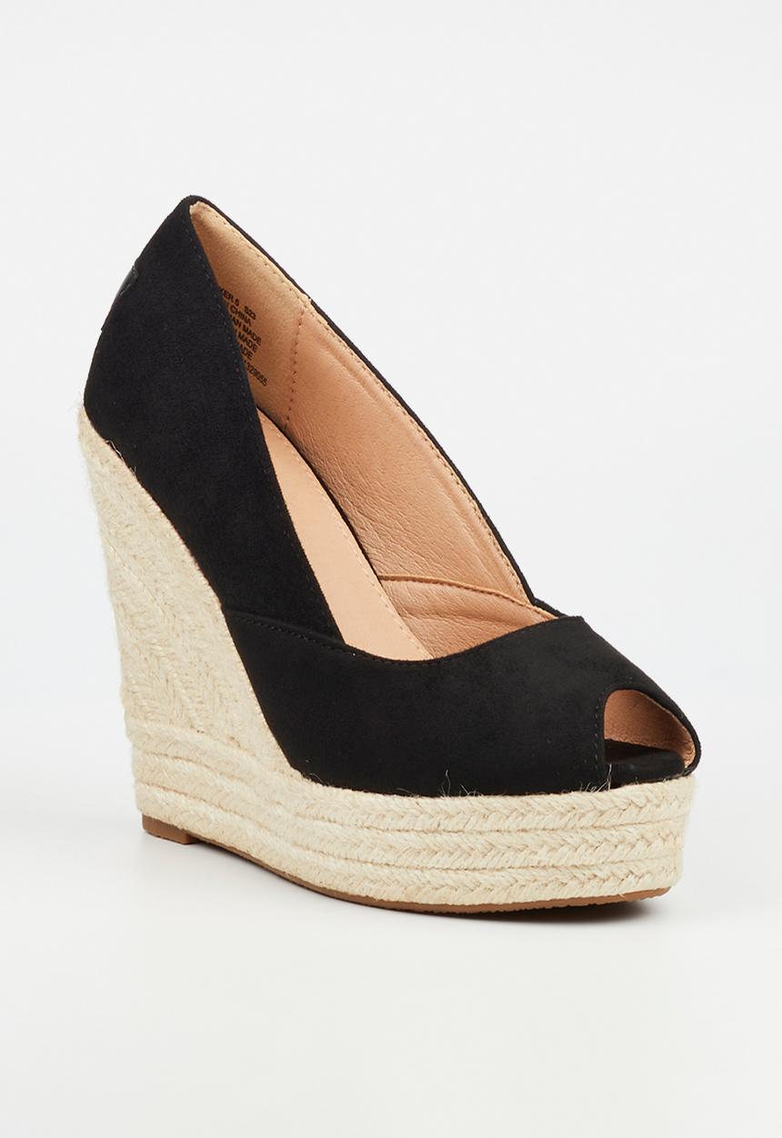 Miss Black - Moniker 5 wedge heel - black