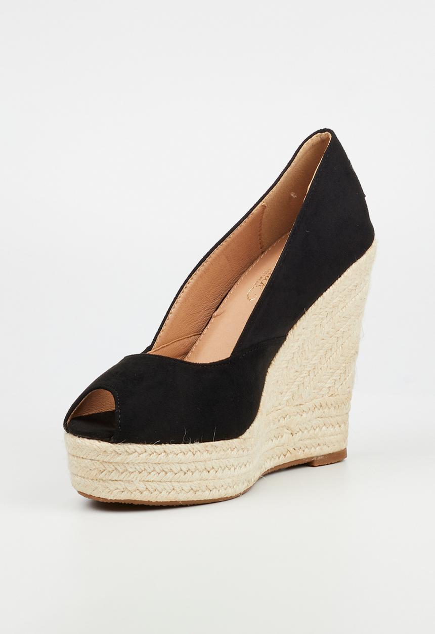 Miss Black - Moniker 5 wedge heel - black