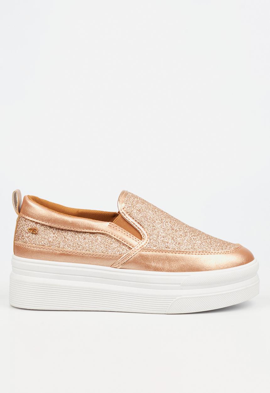 Miss Black - Swish 1 flatform - rose gold