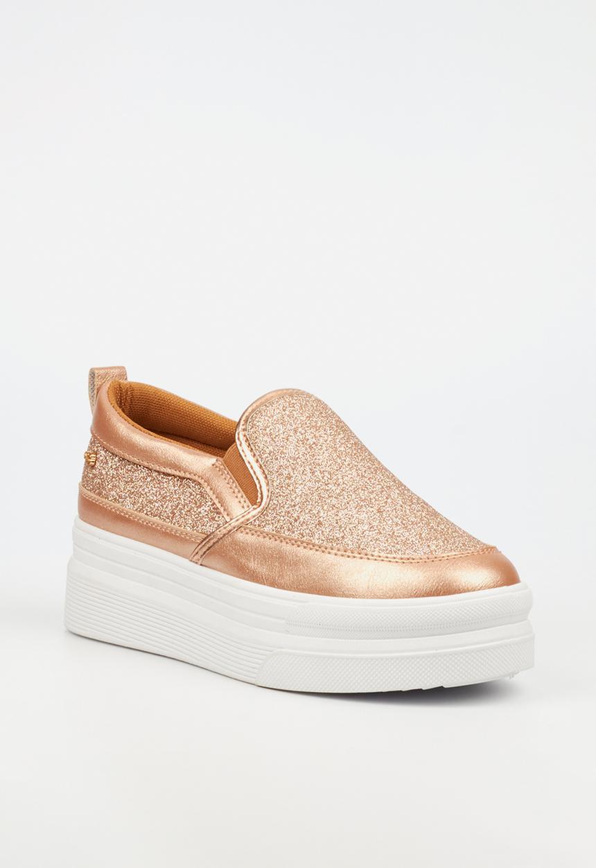 Miss Black - Swish 1 flatform - rose gold