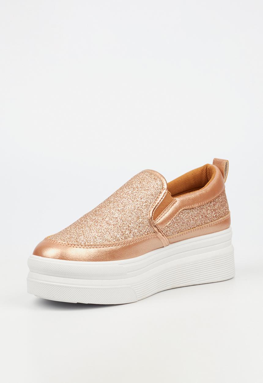 Miss Black - Swish 1 flatform - rose gold