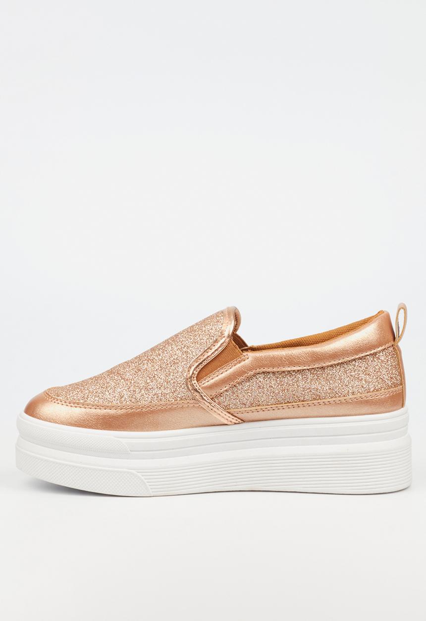 Miss Black - Swish 1 flatform - rose gold