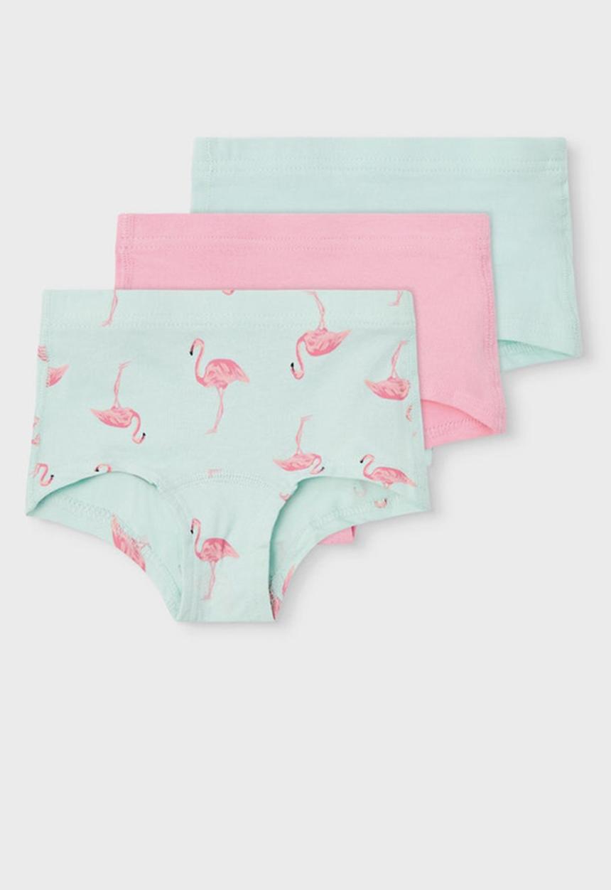 Name It - Nmftights 3 pack flamingo - glacier