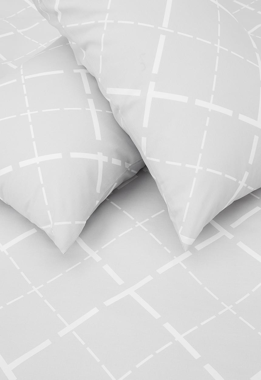 Sixth Floor - Fenn printed poly cotton duvet cover set - grey