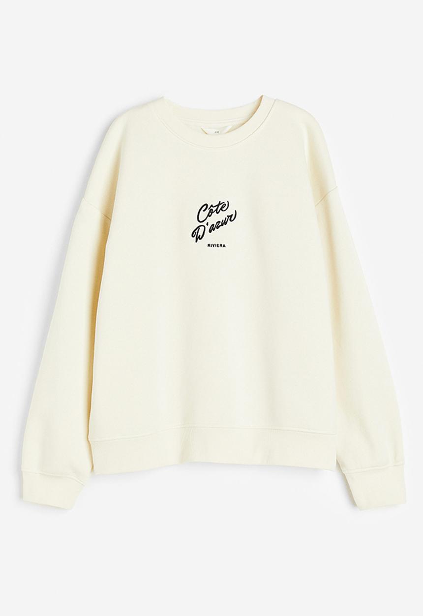 H&M - Crew-neck sweatshirt - cream