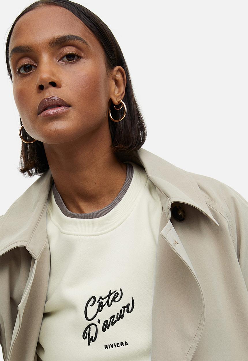 H&M - Crew-neck sweatshirt - cream