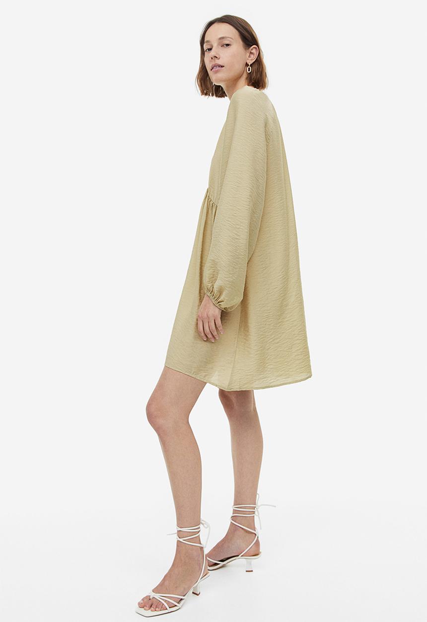 H&M - A-line dress  - light beige