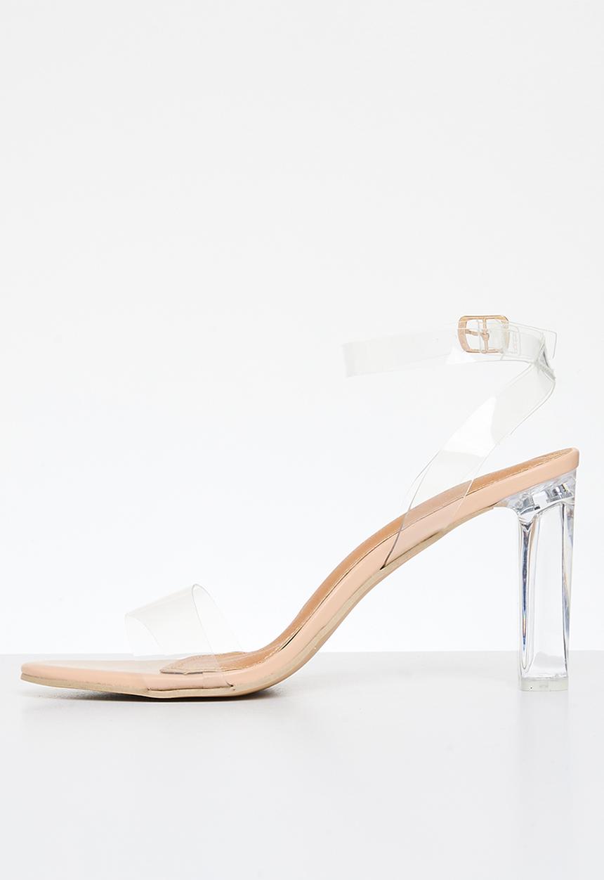 Superbalist - Aurora perspex heel - beige