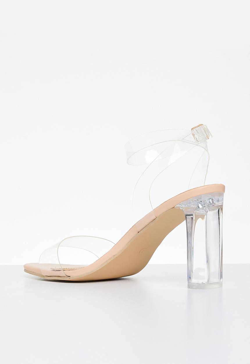 Superbalist - Aurora perspex heel - beige