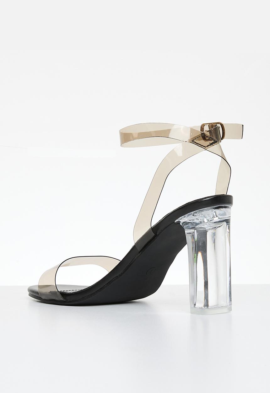 Superbalist - Aurora perspex heel - black