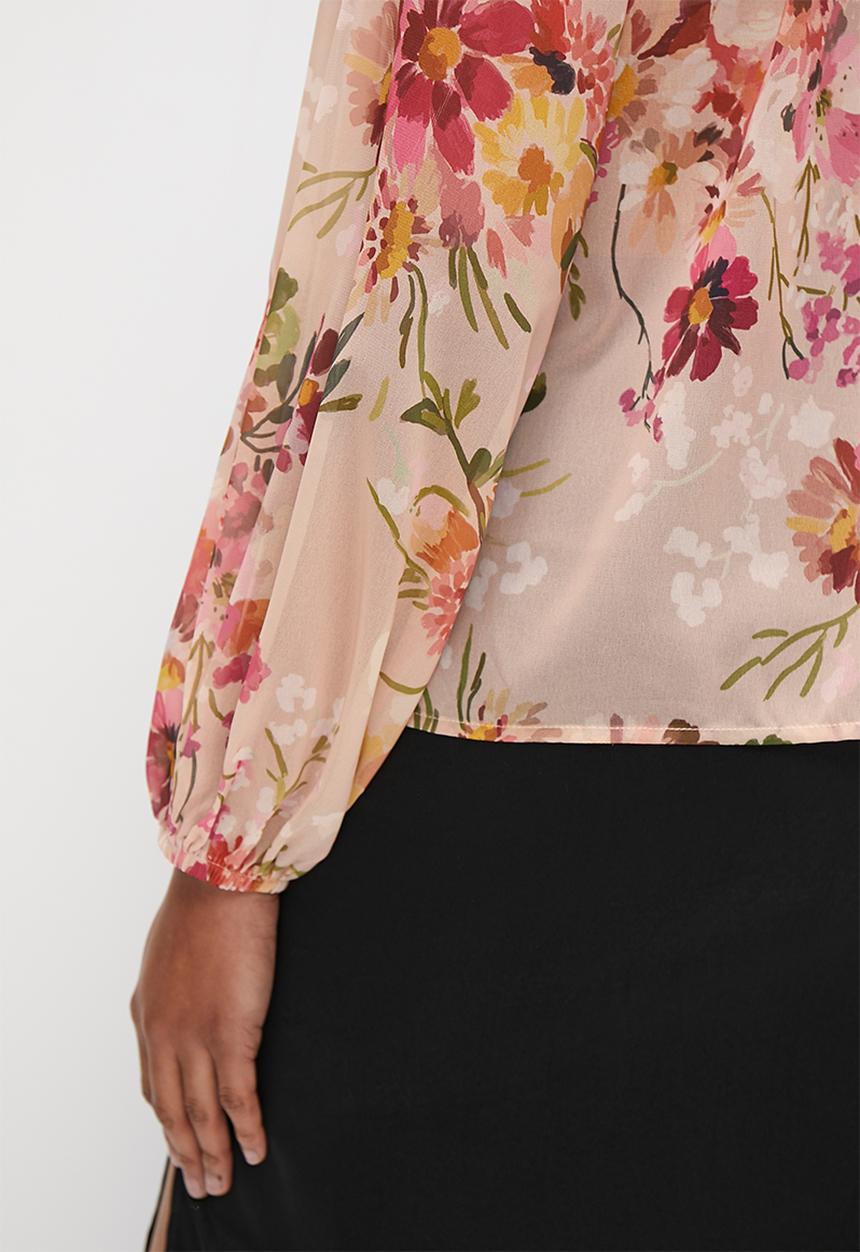 MILLA - Soft peasant blouse - multi