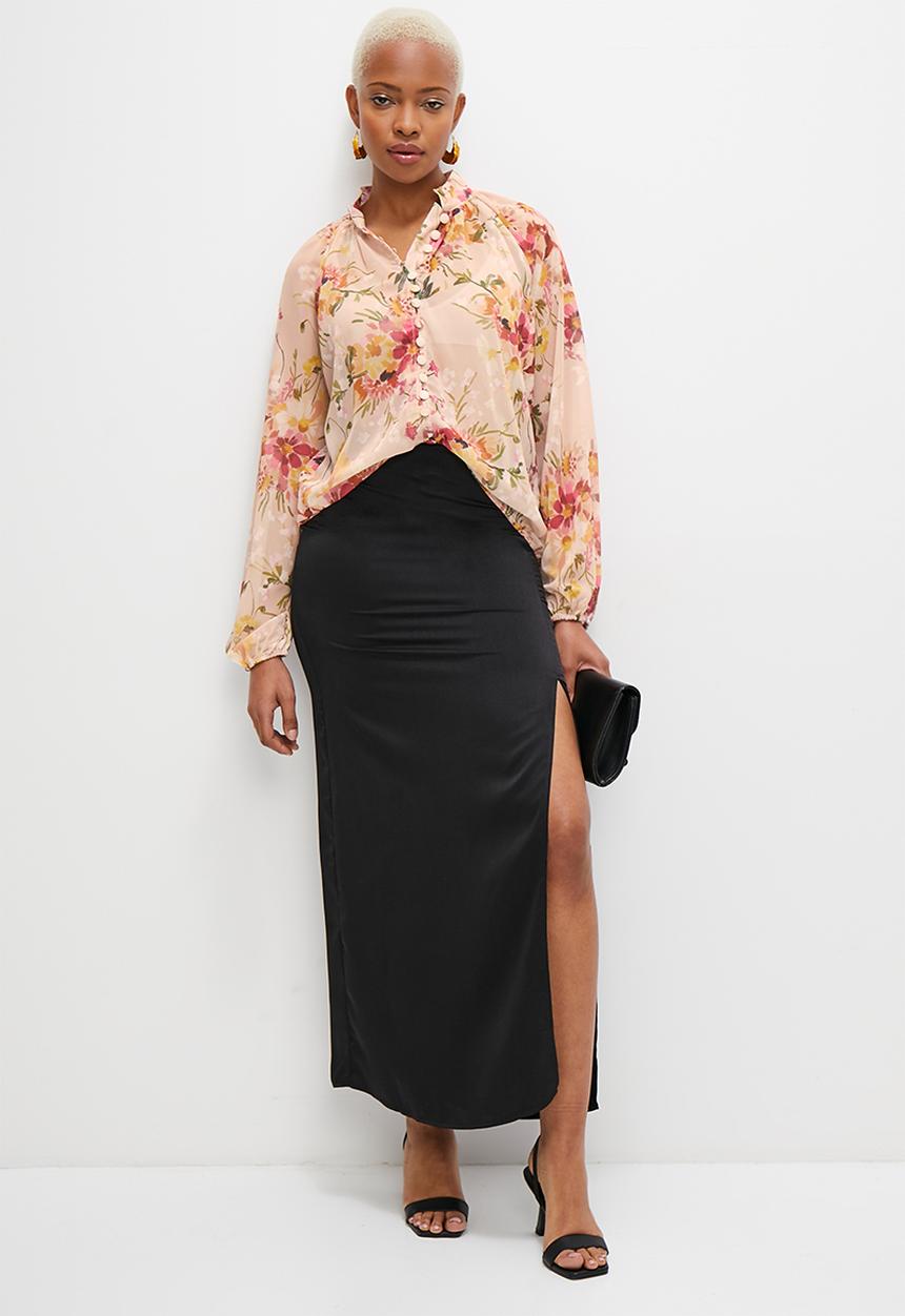 MILLA - Soft peasant blouse - multi