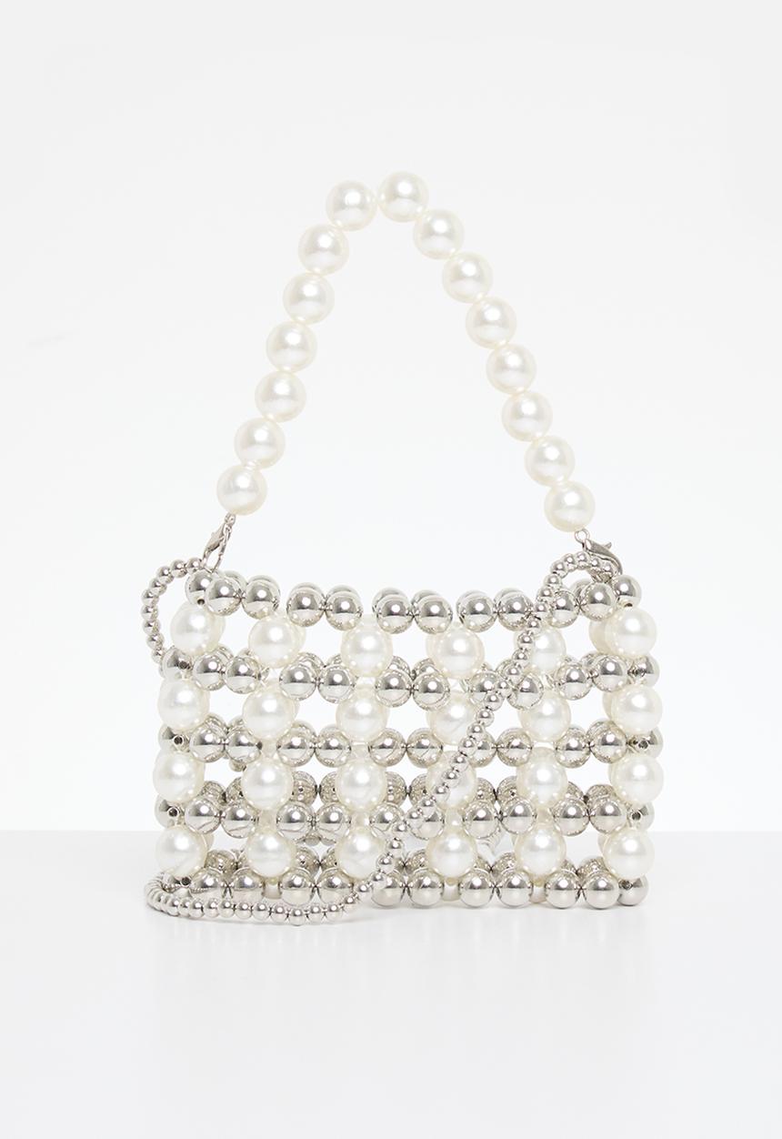 MILLA - Scout crossbody bag - silver & cream