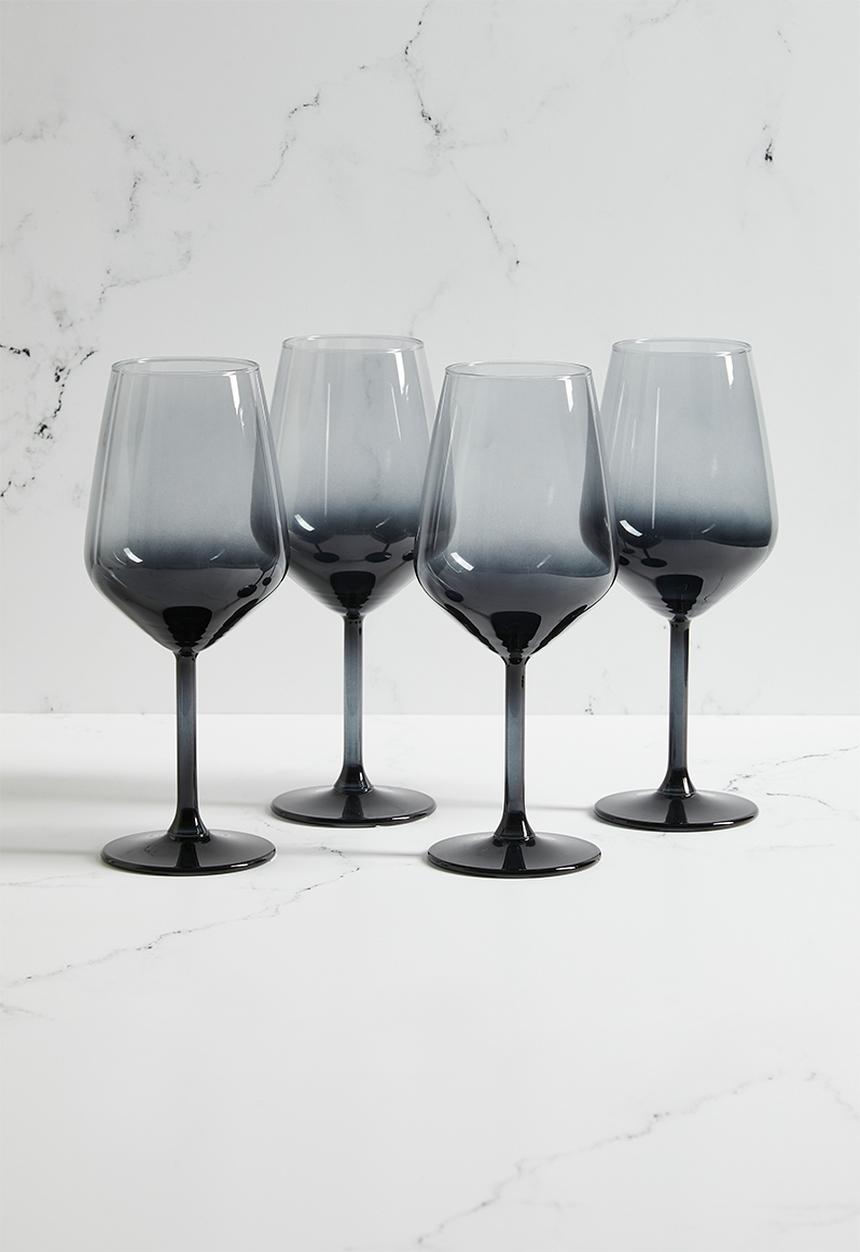 Excellent Houseware - Lucern wine glass set of 4- clear