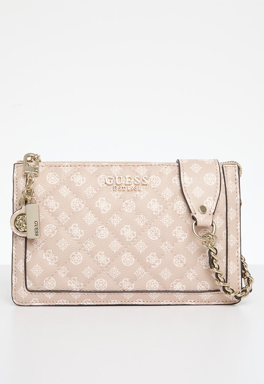 GUESS - Abey mini shoulder bag - light rose logo