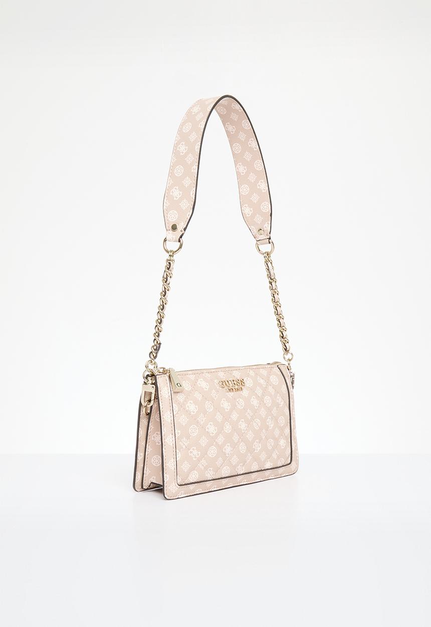 GUESS - Abey mini shoulder bag - light rose logo