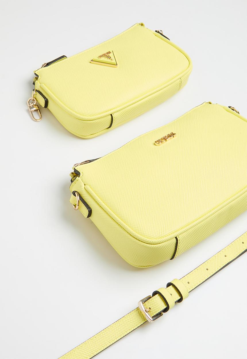 GUESS - Noelle dbl pouch crossbody - yellow