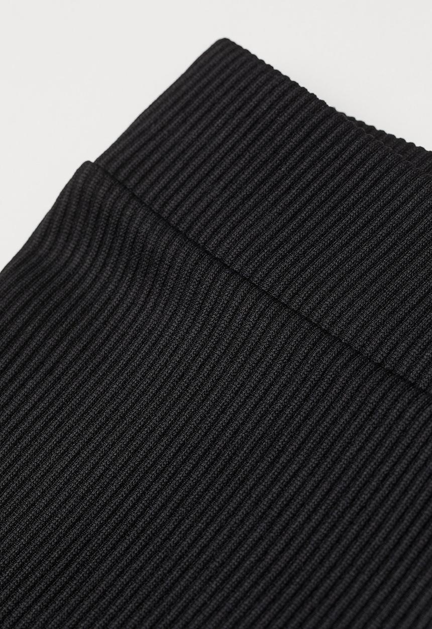 H&M - Ribbed biker shorts - black