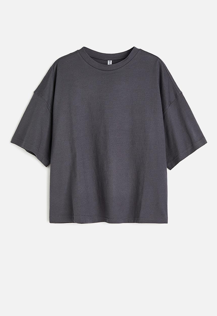 H&M - Oversized t-shirt - dark grey