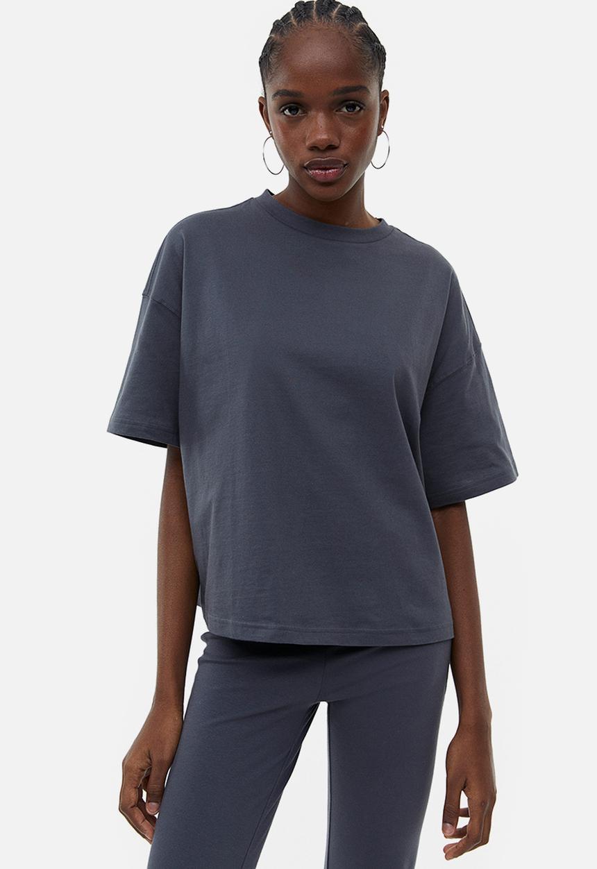 H&M - Oversized t-shirt - dark grey